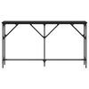 vidaXL Table console Ch&ecirc;ne noir 140 x 23 x 75 cm