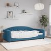vidaXL Lit de repos sans matelas bleu 100x200 cm velours
