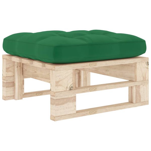 vidaXL Pouf palette de jardin bois de pin impr&eacute;gn&eacute;