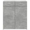 vidaXL Buffet gris b&eacute;ton 80x42,5x93 cm bois d'ing&eacute;nierie
