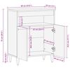 vidaXL Buffet 60x33x75 cm Bois massif de manguier