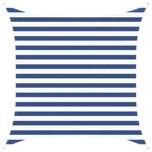 vidaXL Voile d'ombre Bleu et Blanc 2 x 2 m 100 % polyester Oxford