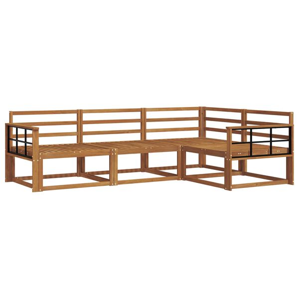 vidaXL Ensemble de canap&eacute;s d'ext&eacute;rieur 4 pcs Naturel