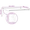 vidaXL Auvent r&eacute;tractable manuel Bleu et Blanc 2,5 x 2 m