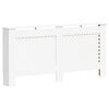 vidaXL Cache-radiateurs 2 pcs Blanc 172x19x81,5 cm MDF