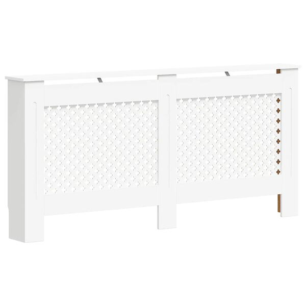 vidaXL Cache-radiateurs 2 pcs Blanc 172x19x81,5 cm MDF