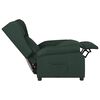 vidaXL Fauteuil inclinable Vert fonc&eacute; Tissu