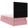 vidaXL Lit avec rangement et matelas Rose 90 x 190 cm Velours