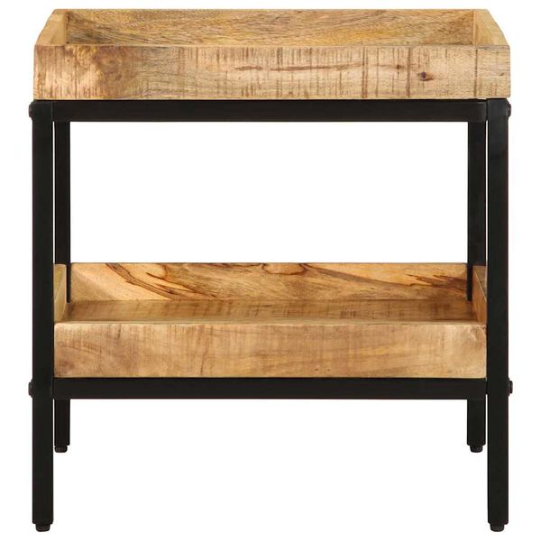 vidaXL Table d'appoint Marron 45 x 45 x 45 cm Bois de mangue massif