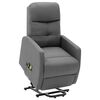 vidaXL Fauteuil de massage inclinable Gris clair Tissu