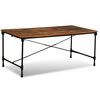 vidaXL Table à manger Bois de récupération massif 180 cm