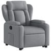 vidaXL Fauteuil inclinable Gris clair Tissu