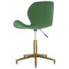 vidaXL Chaises pivotantes &agrave; manger lot de 2 vert fonc&eacute; velours