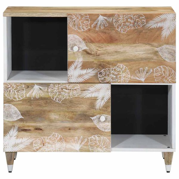 vidaXL Buffet 80x33,5x75 cm bois massif de manguier
