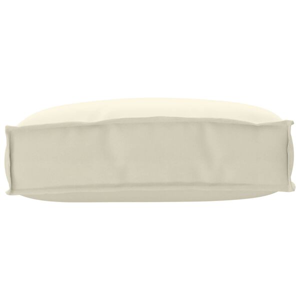 vidaXL Coussin Cr&egrave;me 50 x 40 x 12 cm Tissu Oxford