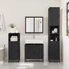 vidaXL Armoire de lavabo de salle de bain noir 65x33x60 cm