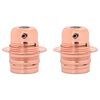 vidaXL Douilles de lampe 2 pcs bronze or rose E27