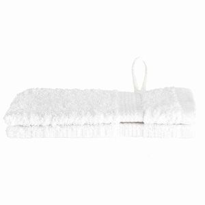 vidaXL Serviette Invit&eacute; SOLUND 2 pcs Blanc 15 x 21 cm 550 gsm