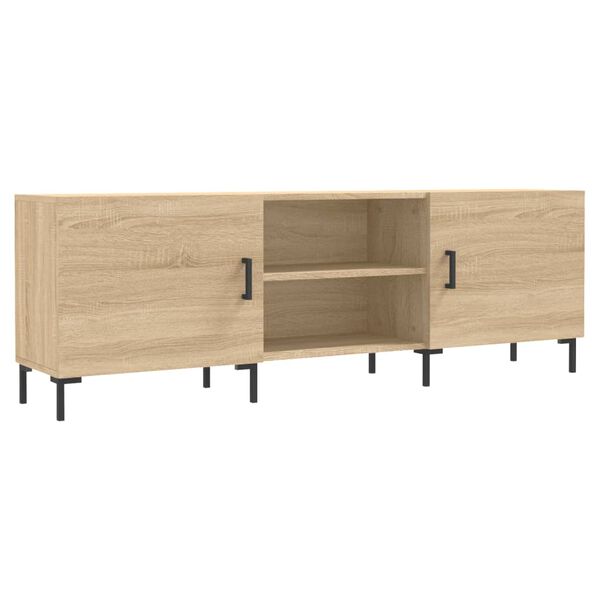 vidaXL Meuble TV chêne sonoma 150x30x50 cm bois d'ingénierie
