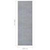 vidaXL Tapis BCF Gris 100x300 cm