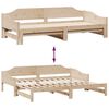 vidaXL Lit de jour et lit gigogne sans matelas 90x190 cm bois massif