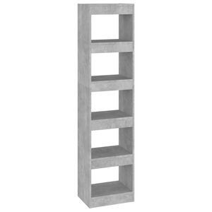 vidaXL Biblioth&egrave;que/S&eacute;parateur de pi&egrave;ce Gris b&eacute;ton 40x30x166 cm