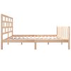 vidaXL Cadre de lit sans matelas bois massif 160x200 cm