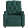 vidaXL Fauteuil inclinable Vert fonc&eacute; Tissu