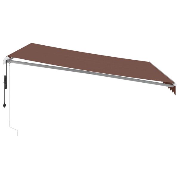 vidaXL Auvent r&eacute;tractable automatique marron 400x350 cm