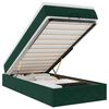vidaXL Cadre de lit ottoman avec matelas vert fonc&eacute; 90x200 cm velours
