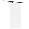 vidaXL Porte coulissante ORKDAL Blanc 93 x 202 cm Pin massif