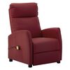 vidaXL Fauteuil de massage &eacute;lectrique Rouge bordeaux Similicuir