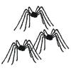 vidaXL D&eacute;coration Araign&eacute;e Halloween 3 pc Noir 200 cm