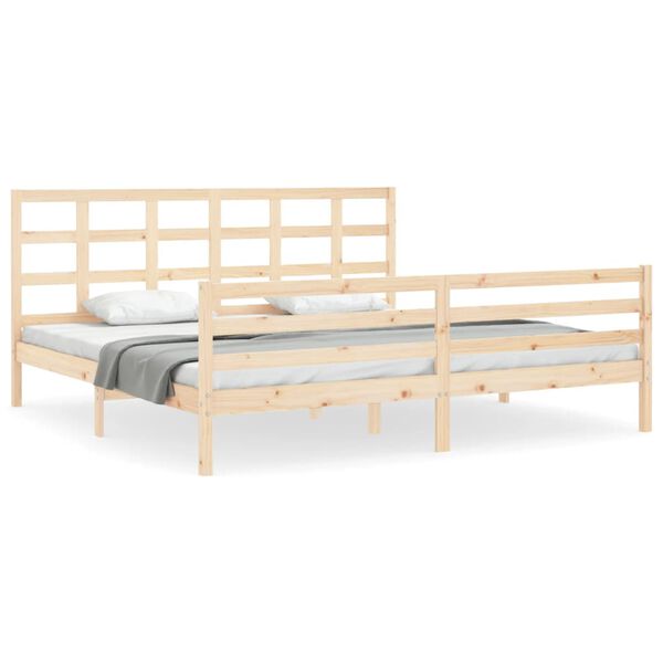vidaXL Cadre de lit sans matelas 200x200 cm bois massif