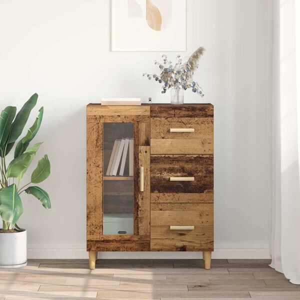 vidaXL Buffet Bois Ancien 69,5 x 34 x 90 cm Bois d'ing&eacute;nierie