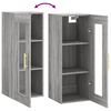 vidaXL Armoire murale sonoma gris 34,5x34x90 cm