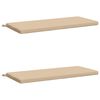 vidaXL Coussins de banc 2 pi&egrave;ces SOEST 2 pc 100 % polyester Cr&egrave;me