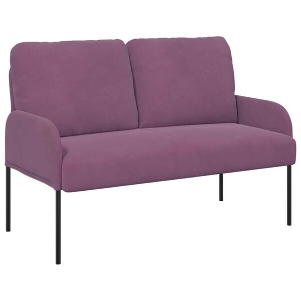 vidaXL Canap&eacute;s avec coussin 110cm Pourpre Contreplaqu&eacute;