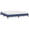 vidaXL Cadre de lit sans matelas bleu 180x200 cm tissu