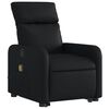 vidaXL Fauteuil inclinable de massage Noir Similicuir