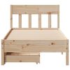 vidaXL Cadre de lit sans matelas 75x190 cm bois de pin massif