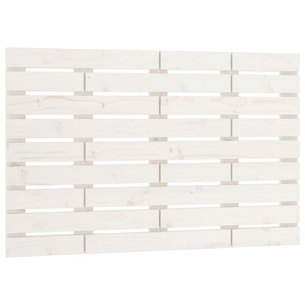 vidaXL Tête de lit murale Blanc 81x3x63 cm Bois massif de pin