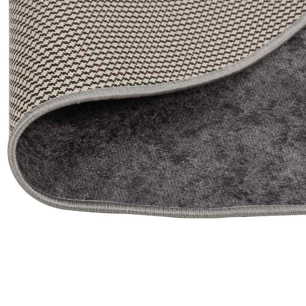 vidaXL Tapis lavable &phi;120 cm gris