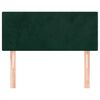 vidaXL T&ecirc;te de lit Vert fonc&eacute; 80x5x78/88 cm Velours
