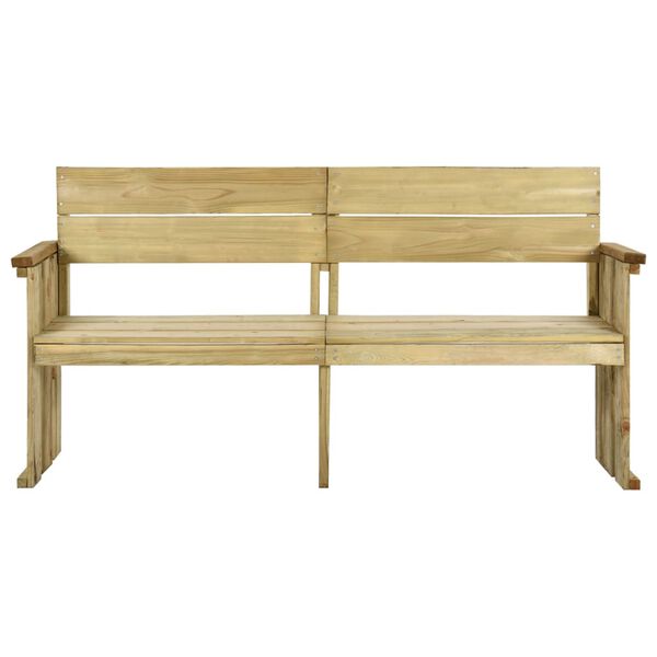 vidaXL Banc de jardin 172 cm bois de pin impr&eacute;gn&eacute;