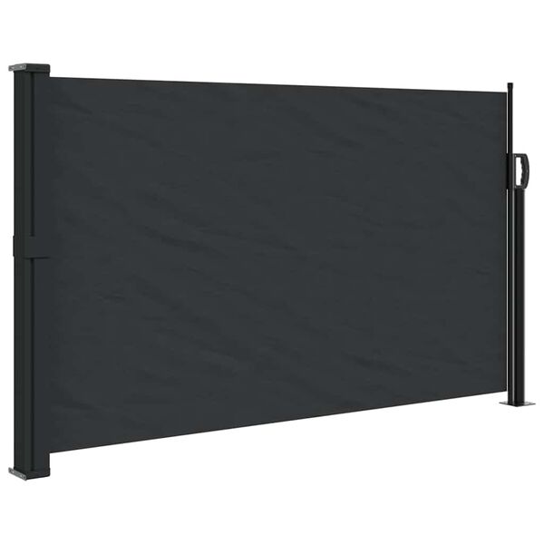 vidaXL Auvent lat&eacute;ral r&eacute;tractable noir 120x500 cm
