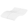 vidaXL Matelas en mousse blanc 140x200 cm duret&eacute; H2 H3