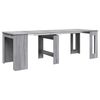 vidaXL Table &agrave; d&icirc;ner 240 x 85 x 75 cm Bois d'ing&eacute;nierie Sonoma gris