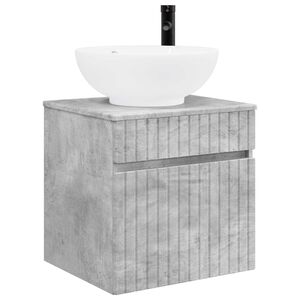 vidaXL Meuble de lavabo mural Gris b&eacute;ton 49 x 44,5 x 66,5 cm