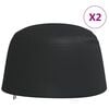 vidaXL Housses de chaise &oelig;uf suspendues 2 pcs &Oslash; 190x115 cm 420D